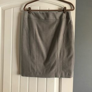 Light Gray Express Pencil Skirt